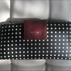 Genuine leather fossil wallet